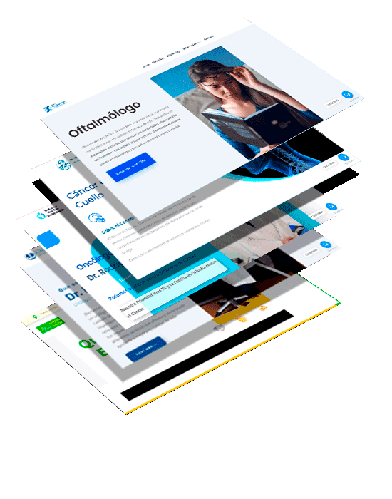 Propuesta visual de paginas web en capas desarrolladas por Sidci Empresarial