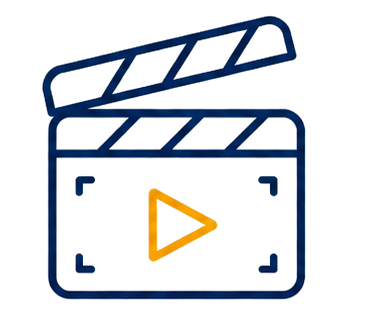 Icono de reel o video corto para redes sociales